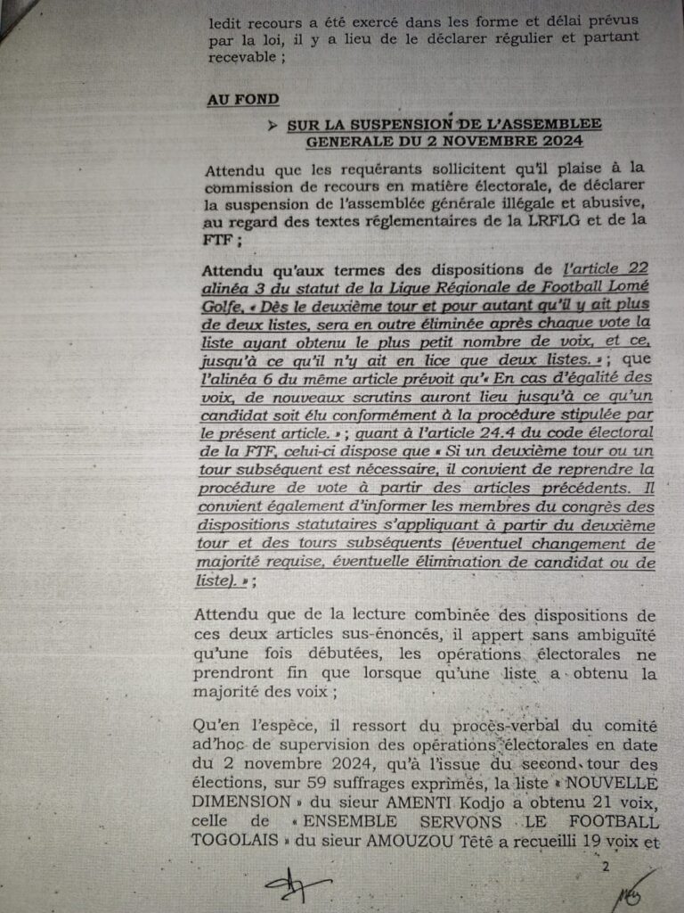 Election LRFLG : La commission de recours déclare « illégale » et « irrégulière » la suspension