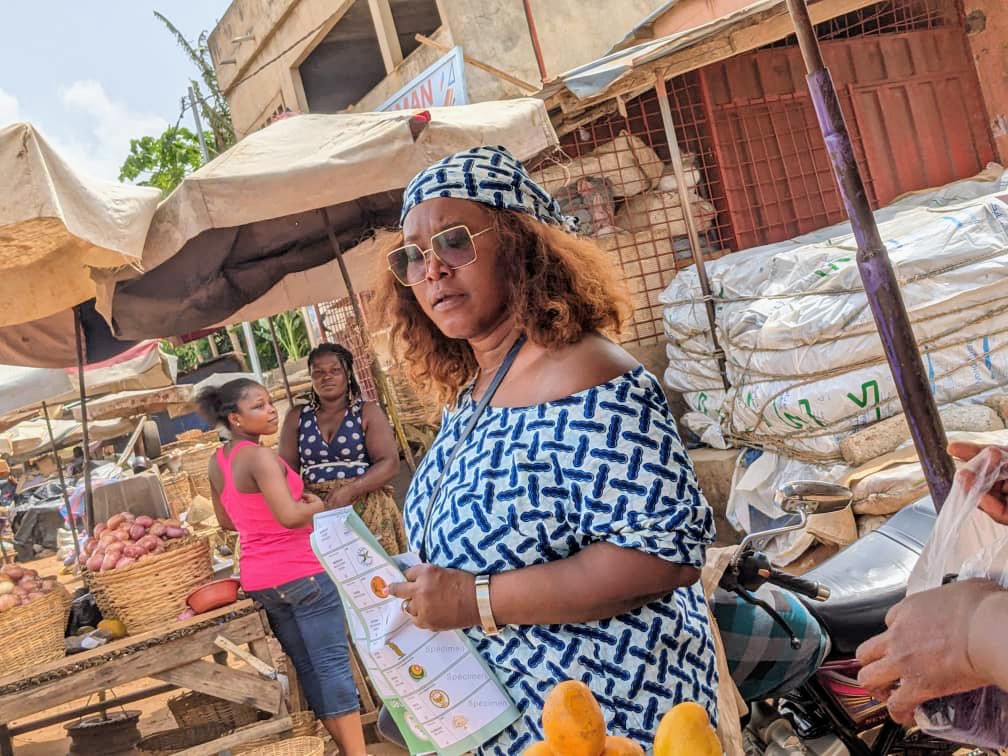 Campagne électorale : Princesse Eyi SEMEKONAWO au contact des femmes du marché d'Adidogomé Assiyéyé (photos)