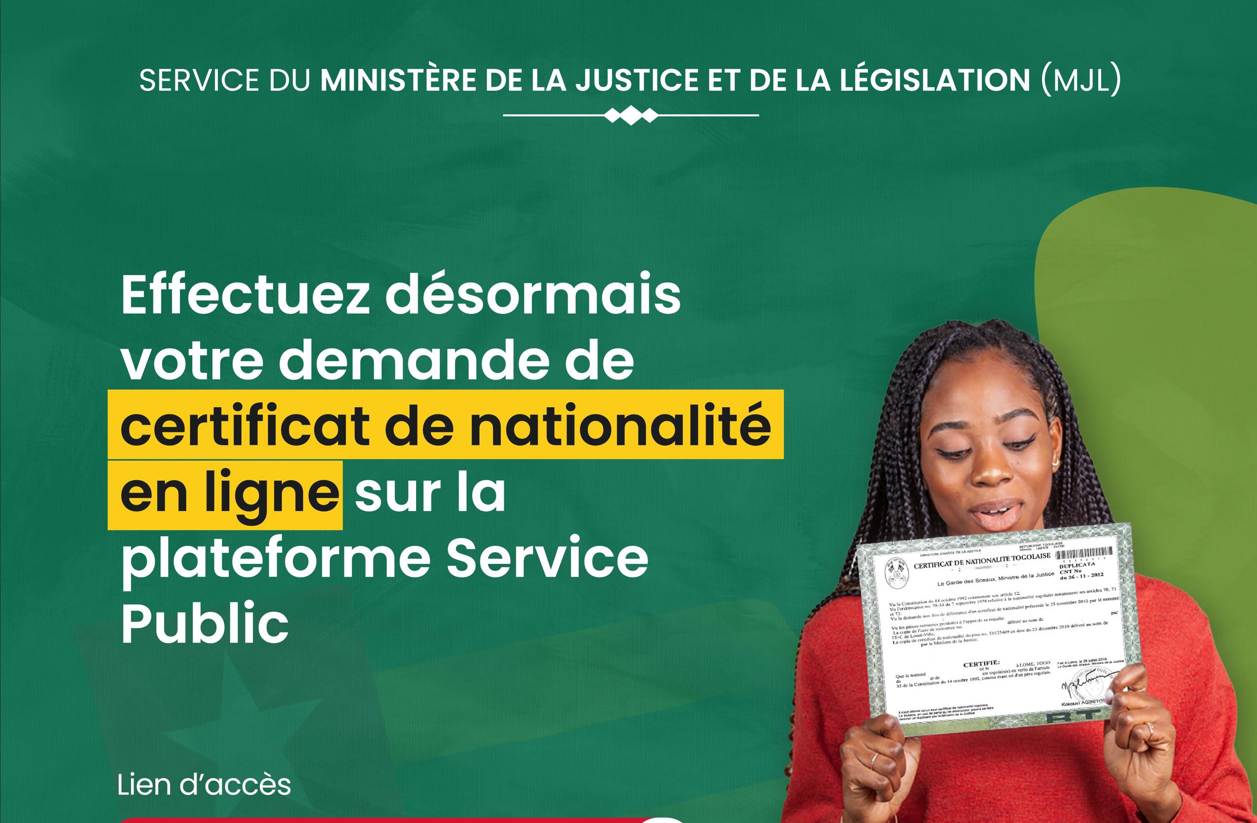 Demande de nationalité togolaise en ligne : 5 minutes pour remplir le formulaire