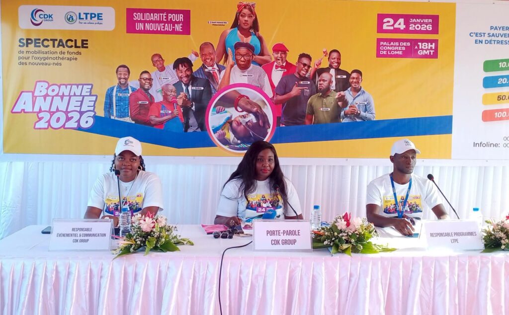 Togo : CDK GROUP annonce un grand spectacle humoristique au profit des nouveau-nés