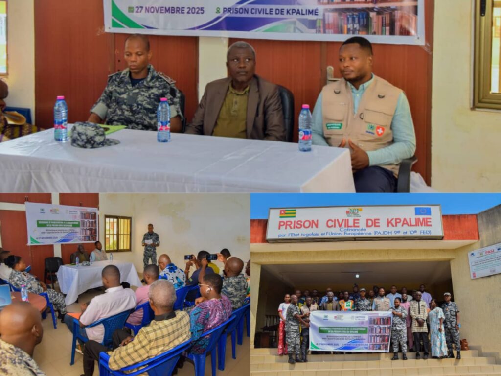 Prison civile de Kpalimé : la SMPDD crée un espace d’apprentissages pour les détenus