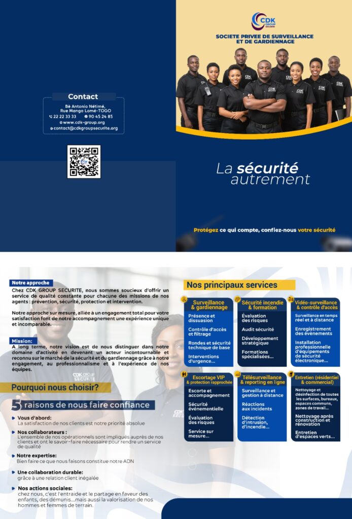 Protection des biens et des personnes : CDK Group Sécurité, la référence !