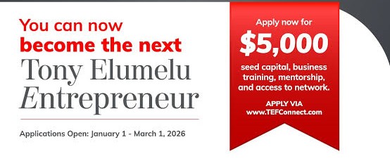 Programme Tony Elumelu Entrepreneurship 2026 : un soutien vital de 5 000 dollars pour les entrepreneurs togolais. Postulez !