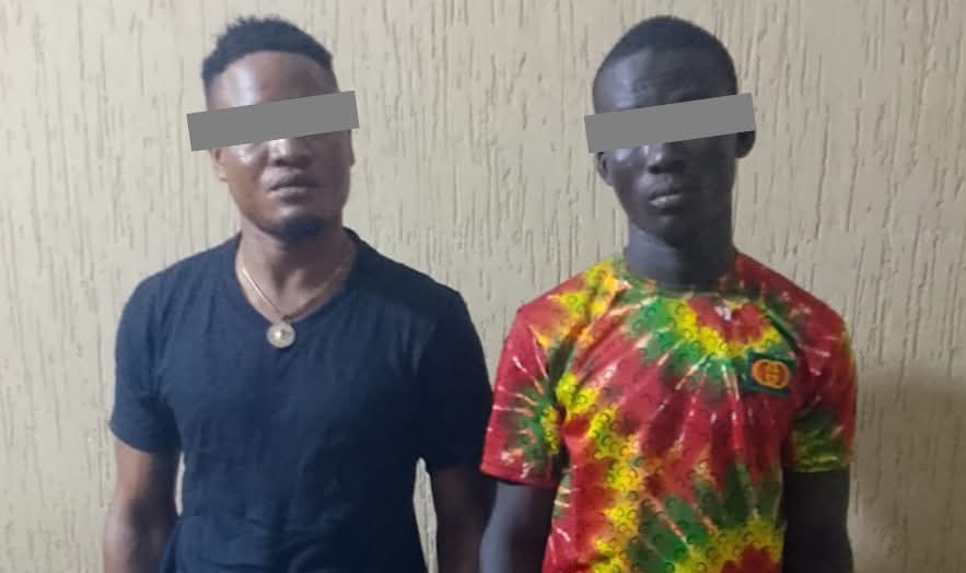 Vol à main armée : la Police nationale interpelle Emmanuel et Yawo à Agoè Légbassito