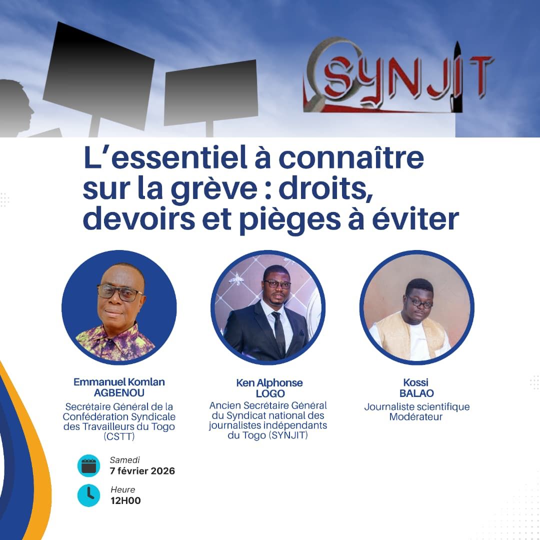 SYNJIT : un webinaire crucial sur le droit de grève pour les journalistes ce samedi 7