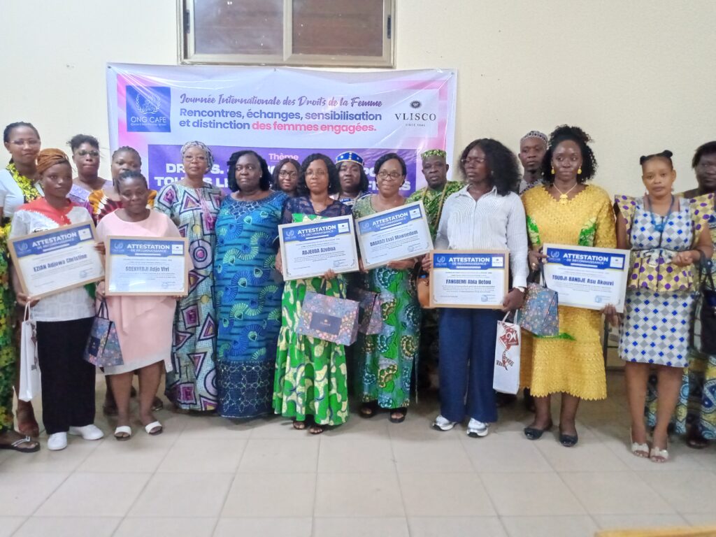 8 mars 2026 : l’ONG CAFE et VLISCO honorent 7 femmes de 3 secteurs d’activité