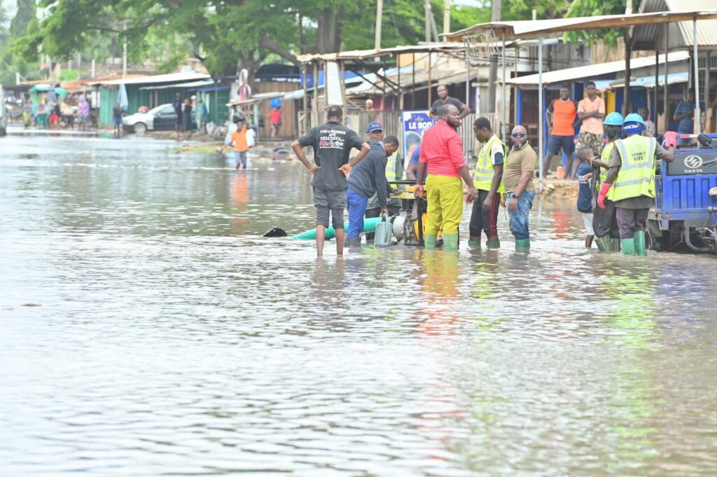 Pluie du lundi 29 juin : la mairie Golfe 1 en action d’urgence au profit des quartiers sinistrés