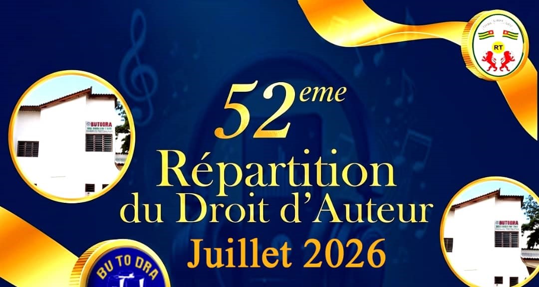 BUTODRA : le paiement des droits d’auteur du premier semestre 2026 démarre ce lundi