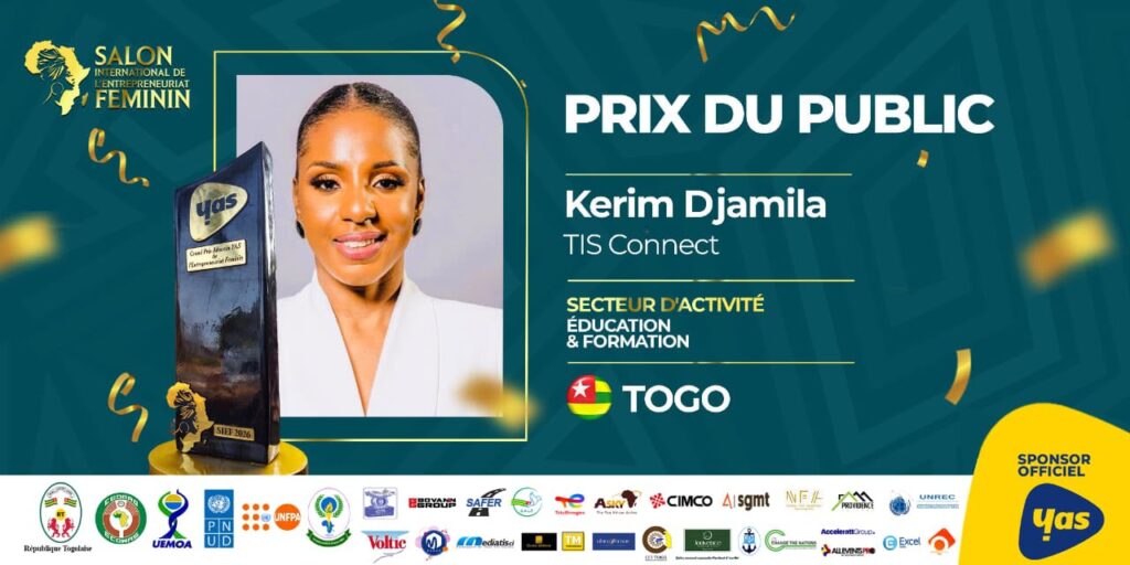 Entrepreneuriat féminin : la togolaise KERIM Djamila repart avec 5 millions FCFA au SIEF 2026