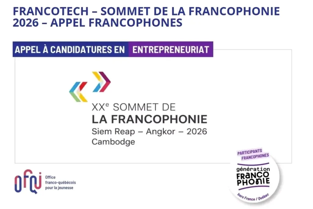 Sommet de la Francophonie 2026 : la CONFEJES ouvre les portes du Cambodge aux jeunes Togolais, comment postuler ?