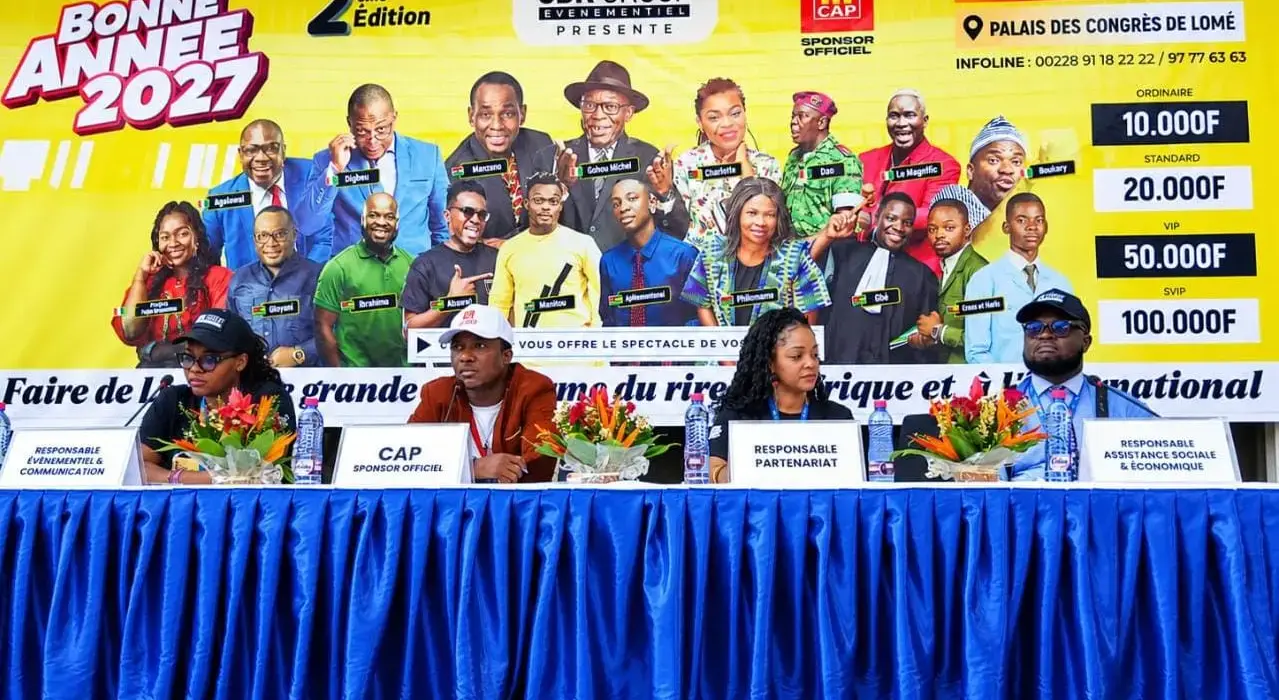 CDK GROUP : Digbeu, Mamane, Charlotte et bien d'autres humoristes attendus le 9 janvier à Lomé pour le spectacle « Bonne Année 2027 »