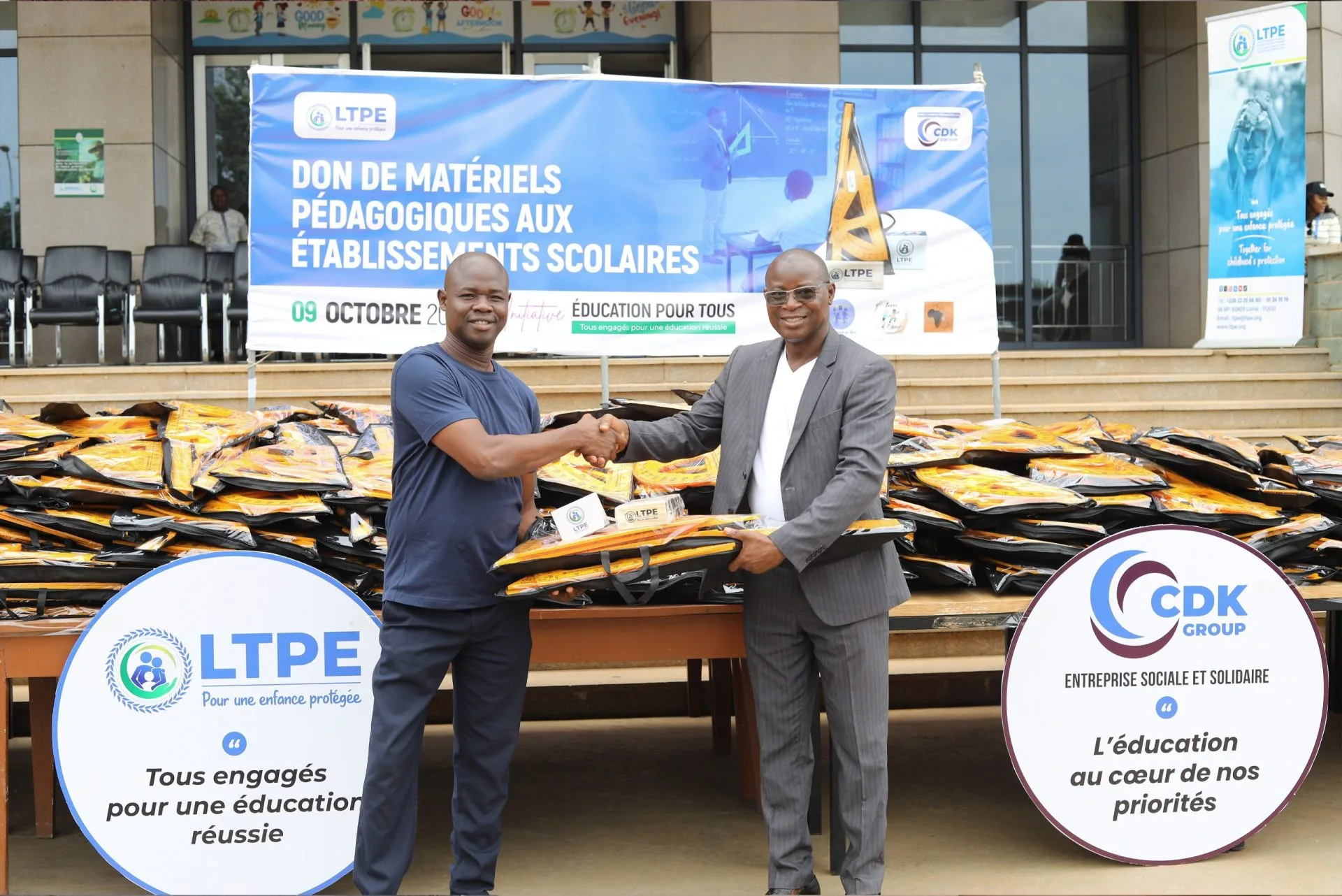 Togo-Écoles publiques : CDK GROUP renforce son engagement social aux côtés de la LTPE
